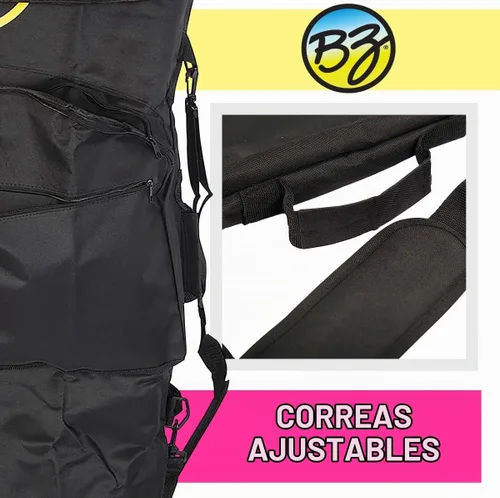 Vista 4 de Wham-O BZ Bodyboards - Bolsa básica para bodyboard - Nylon - Capacidad de 2 tablas (negro)