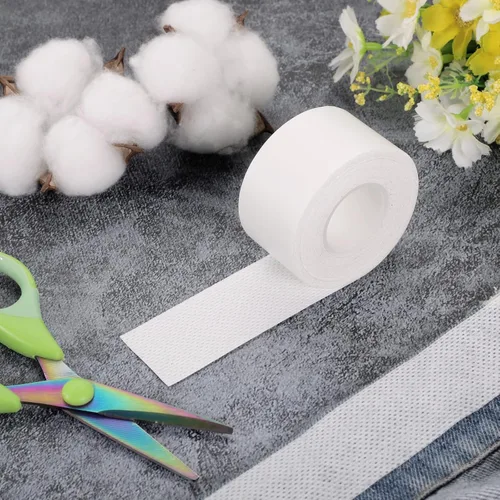 Vista 6 de 2 rollos de protectores de cuello desechables, almohadillas autoadhesivas para el cuello, protector de cuello cómodo, cintas para el cuello