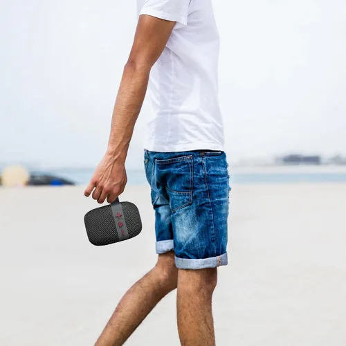 Vista 8 de Fisher Altavoces Bluetooth portátiles, altavoces con clip Bluetooth inalámbricos, altavoz impermeable IPX5, altavoz Bluetooth de potencia máxima