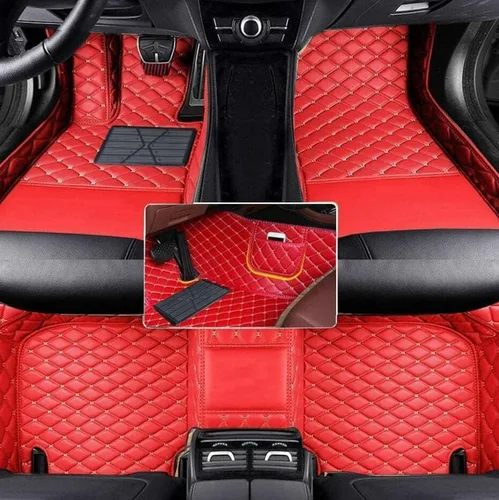 Vista 17 de Tapetes de suelo de automóvil compatibles con el 99 % de los sedán, SUV, deportivos, cobertura completa, compatible con hombres y mujeres, Negro