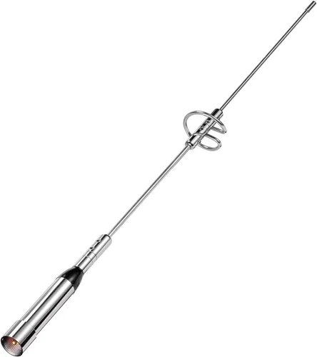Vista 5 de Bingfu Antena de alta ganancia para radio de jamón móvil para vehículos, VHF UHF de doble banda 136-174MHz 400-470MHz, antenas antioxidantes