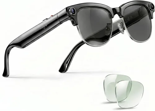 Vista 12 de Gafas inteligentes AI con cámara, audio de oído abierto