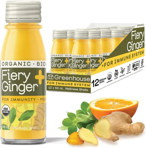 Vista 9 de Jugo de invernadero orgánico Farma-C+ Wellness Shots Vitamina C Inmune Shot prensado en frío con naranja, cereza de acerola, bayas de espino