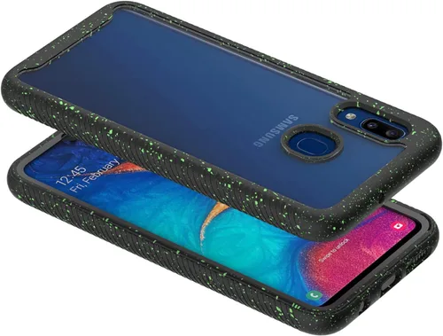 Vista 6 de Funda protectora transparente de cuerpo completo resistente con protector de pantalla integrado a prueba de golpes, diseñada para Samsung Galaxy A30