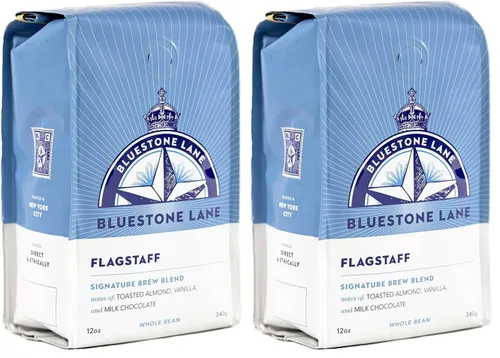 Vista 16 de Bluestone Lane Granos de café, Bayside Blonde Light Roast, grano entero, bolsa de 12 onzas
