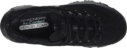 Vista 5 de Skechers D'Lites - Tenis de espuma viscoelástica con cordones para mujer