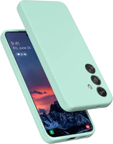 Vista 12 de Diseñado para Galaxy S24+Plus Carcasa, de silicona líquida, de gel, a prueba de golpes, con suave forro de microfibra, compatible con Galaxy S24