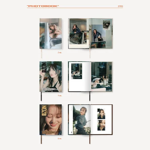Vista 4 de JIHYO - 1er mini álbum ZONE (O Ver.) - Libro de fotos + CD-R + tarjeta de fotos + postal de mensaje + minilibro de entrevistas + marcador + paquete