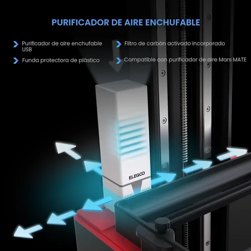 Vista 8 de ELEGOO Saturn 3 MSLA 12K Impresora 3D, Impresora 3D de Resina de Escritorio con LCD Monocromático de 10 Pulgadas, Voxeldance Tango Slicer