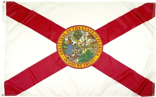 Vista 13 de FlagSource Bandera del estado de Alabama, material de nailon 200D con certificación FMAA, resistente, fabricada en Estados Unidos, resistente a