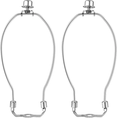Vista 11 de 2 soportes de arpa de 7 pulgadas para lámpara desmontable, accesorios de iluminación de bricolaje resistentes para lámparas de pie y remates