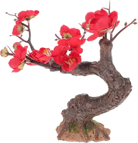 Vista 13 de Decoración para el hogar, plantas de flores artificiales, decoración de platos de sushi, flor japonesa, sushi, restaurante, árbol, adorno de plato