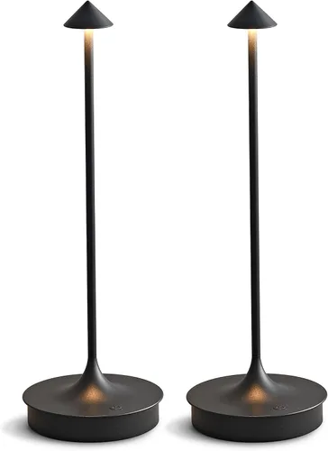 Vista 10 de Lámparas de mesa inalámbricas recargables, lámpara de escritorio LED de 4000 mAh, funciona con pilas, para exteriores, impermeable, portátil