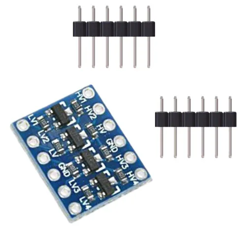 Vista 3 de Convertidor de nivel lógico IIC I2C, módulo bidireccional de 3,3 V a 5 V para Arduino (paquete de 10)