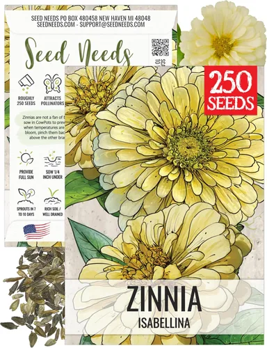 Vista 13 de Seed Needs State Fair - Semillas de zinnia para plantar flores cortadas mixtas, 1 paquete 4-Mezclado