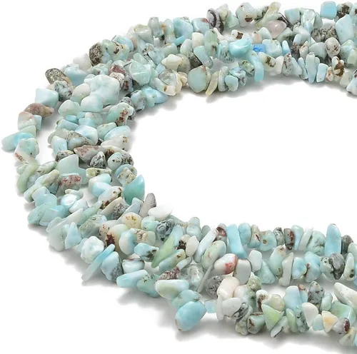 Vista 24 de PLTbeads Kit de pulseras de cintura de piedras preciosas curativas natrales de 0.197-0.315 in, diseño de piedras irregulares, fabricación de joyas