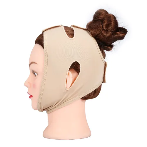 Vista 9 de Máscara adelgazante facial, cinturón adelgazante para levantamiento de cara, mejilla facial en forma de V, correa de máscara delgada, línea facial