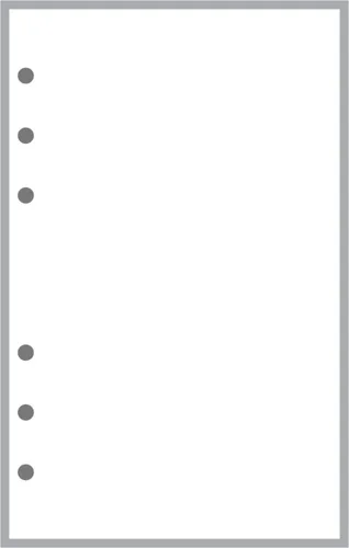Vista 14 de Reposición de papel con cuadrícula de puntos de tamaño compacto (0,10"), dimensionado y perforado para cuadernos Franklin Covey Compact y otros