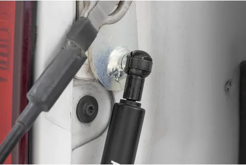 Vista 2 de Rough Country - Amortiguador de asistencia para puerta trasera para Ram 1500/2500/3500 (2010-2025 & Classic) - Bajada de puerta trasera suave