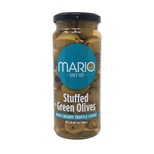 Vista 2 de Mario Camacho Foods Aceitunas rellenas, queso azul, 7 onzas