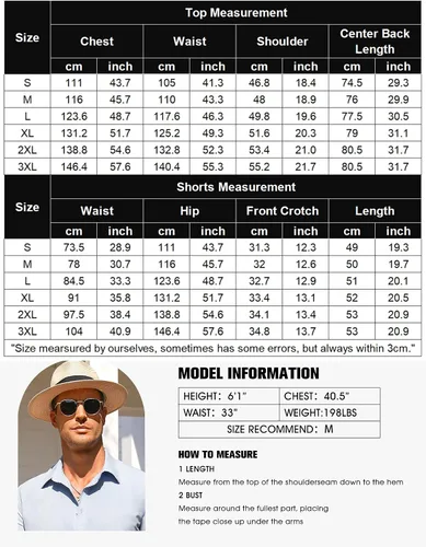 Vista 5 de COOFANDY Men's 2 Pieces Cotton Linen Set Short Sleeve Button Down Shirts Summer Beach Shorts Casual Outfits