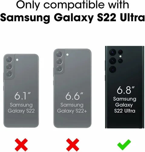 Vista 2 de OtterBox Defender Series Screenless Edition - Funda para Galaxy S22 Ultra (solamente), solo funda, embalaje no minorista, color negro