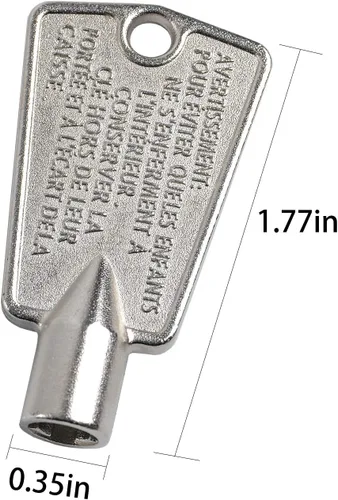 Vista 2 de 216702900 Llave de puerta de congelador para Frigidaire Kenmore AP4071414 PS2061565 AP2113733 AP4301346 PS1991481 06599905 08037402 12849 (Metal)