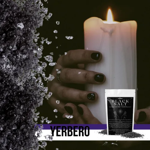 Vista 7 de Yerbero - Sal negra para protección, suministros esenciales de Wiccan y brujería para rituales, hechizos y purificación - Sal Negra premium