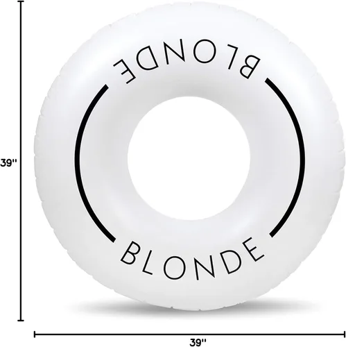 Vista 8 de Loteli Flotador de natación – Anillo de natación inflable minimalista estético Accesorio clásico para fiesta, sesión de fotos, diversión