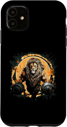 Vista 5 de Funda de motivación para iPhone 14 Lion Bodybuilding Beast Fitness Gym