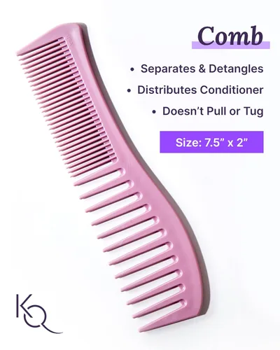 Vista 5 de Juego de cepillo y peine desenredante – Suave para el cuero cabelludo desenredante cepillo de pelo y peine de peinado para mujeres – Peine y cepillo