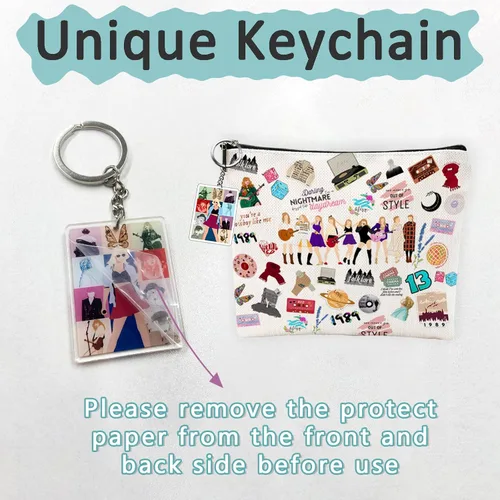 Vista 2 de Singer Taylor Merch - Juego de regalo para fanáticos, 50 calcomanías, pulsera Taylor, collar Swift, tatuajes temporales de Taylor para concierto