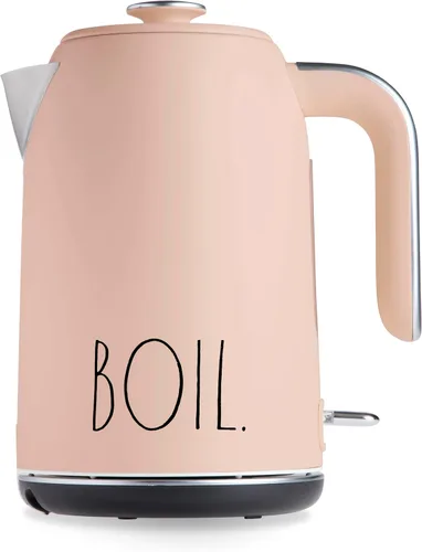 Vista 10 de Rae Dunn Hervidor eléctrico de agua caliente – Cafetera de acero inoxidable, tetera de té, base giratoria, con protección de apagado automático