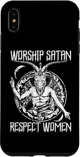 Vista 11 de Worship Satan Respect Women I Satanic Goat Head Case for iPhone 16