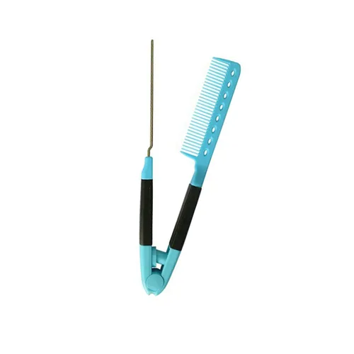 Vista 11 de Peine para enderezar el cabello para el hogar, peine para alisar el cabello, peine rápido para las mujeres