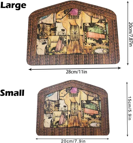 Vista 6 de Rompecabezas de madera de Jesús, rompecabezas de pesebre con diseño de madera quemada, decoración de escultura de rompecabezas de Jesús