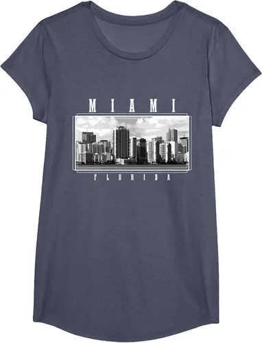 Vista 8 de Miami Skyline Florida Pride Vintage Miami Camiseta, Negro