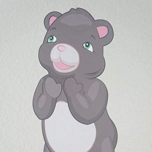 Vista 3 de Juego de adhesivos de pared de oso de peluche
