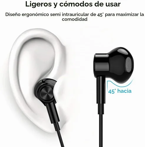 Vista 4 de iMangoo Auriculares USB C Tipo C para Samsung Galaxy S25 Ultra S24 Plus S23 S22 S21 S20 Auriculares Magnéticos con Cable HiFi DAC Micrófono
