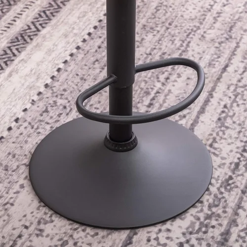 Vista 9 de Roundhill Furniture Masaccio Weathered Grey Airlift - Taburete giratorio ajustable con base cromada, juego de 2 Gris(Weathered Gray)