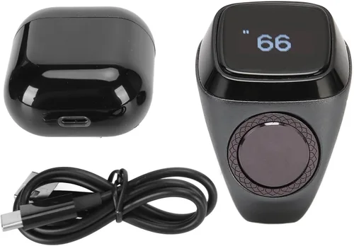 Vista 9 de Contador electrónico de dedos, mini pantalla digital, contador Bluetooth5.1 contadores clickers para tejer ganchillo coaching regazo