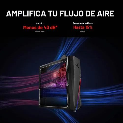 Vista 4 de ASUS ROG Strix G15 Gaming Desktop PC, Intel Core i7-12700F, GeForce RTX 3060 12GB, 16GB DDR4 RAM, 1TB PCIe 4.0 SSD, Windows 11 Home, G15CF-AB766