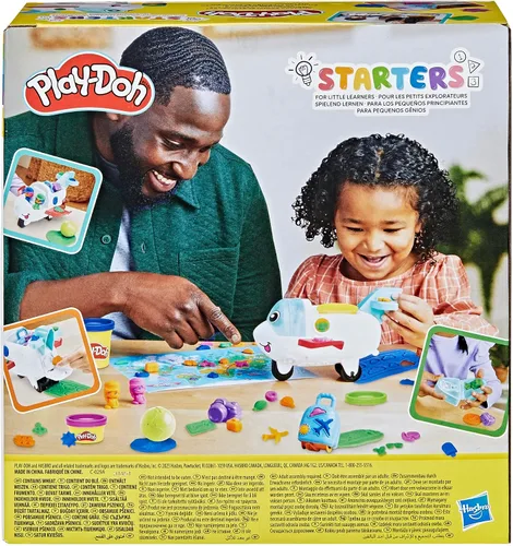 Vista 18 de Play-Doh Airplane Explorer - Juego de iniciación, juguetes preescolares para niñas y niños de 3 años y más con Jet, tapete de juego de mapa