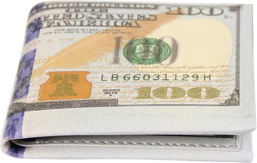 Vista 2 de Sibalasi - Funda para tarjetas de visita con clip para billetes de dólar estadounidense para hombre
