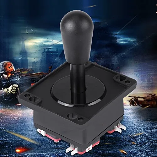 Vista 7 de Walfront Joystick Arcade, joystick duradero de estilo americano de 48 vías con piezas de repuesto de microswitch para máquina de juegos de arcade