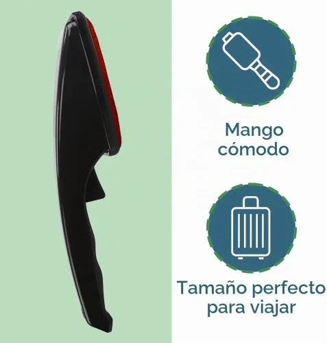 Vista 5 de Removedor de Pelusas para Pelo de Mascotas de Home Basics: Cepillos Giratórios para Ropa y Muebles Cepillo de Vestido de Plástico (Rojo)