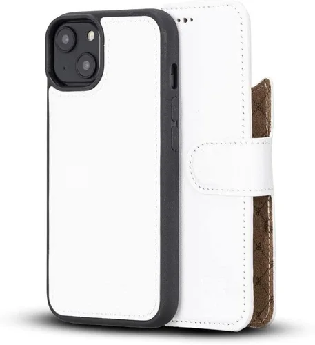 Vista 11 de BOULETTA Funda para iPhone 13 Pro de piel, magnética, desmontable, bloqueo RFID, compatible con Magsafe con 3 ranuras para tarjetas y soporte de 6.1
