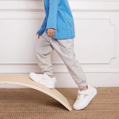 Vista 3 de pureborn Pantalones deportivos unisex de algodón para niños y niñas