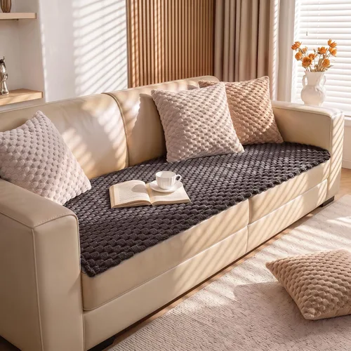 Vista 2 de TAOCOCO 100% Waterproof Couch Cover for Dogs, Washable Flannel Sofa Protector, Non Slip Sofa Covers for 3 Cushion Couch Pet Friendly, Soft Plush Cat