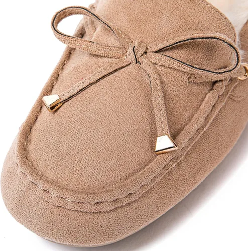 Vista 4 de GLOBALWIN Mocasines para mujer, para invierno, para interiores y exteriores, con forro de piel sintética